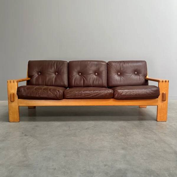 Vintage Asko Bonanza 3 seat sofa, Finland 1960s