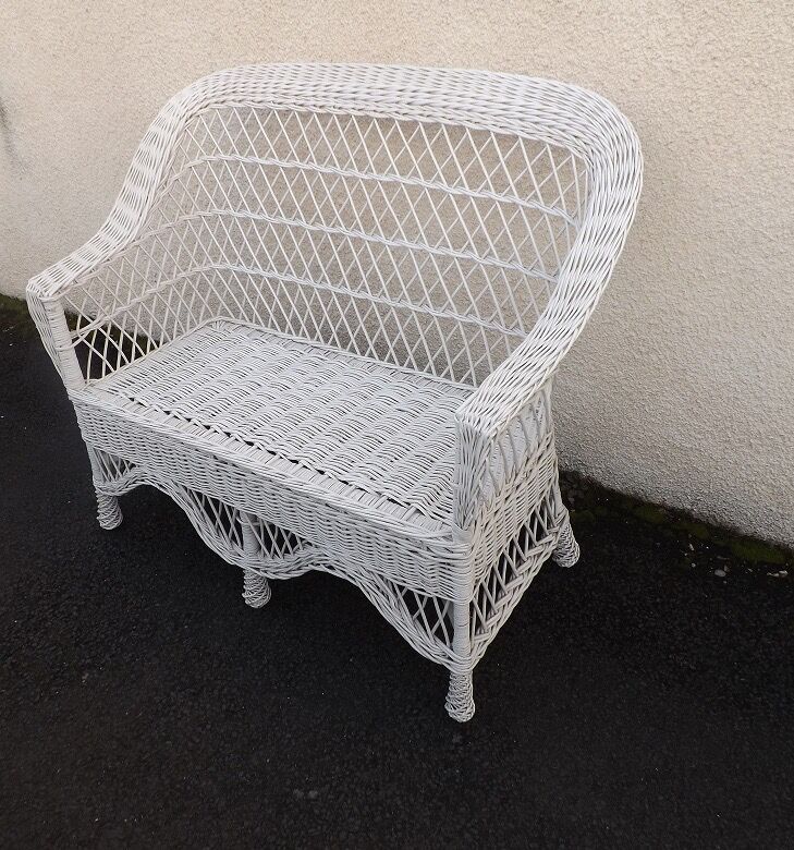 Banquette rotin