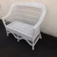 Banquette rotin