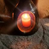 Vintage stoneware candle holder