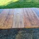 19th century walnut 6 leg table, opening