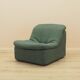Green armchair, Italian design, 1970s, made in Italy