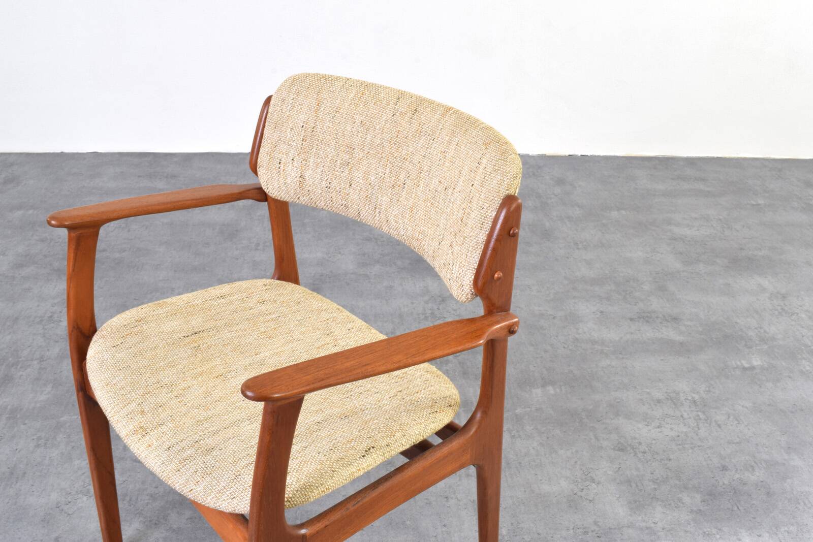 Teak Dining Chair by E. Buch for O.D. Møbler, 1960s
