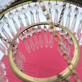 Small icicle tassel chandelier. Not electrified.