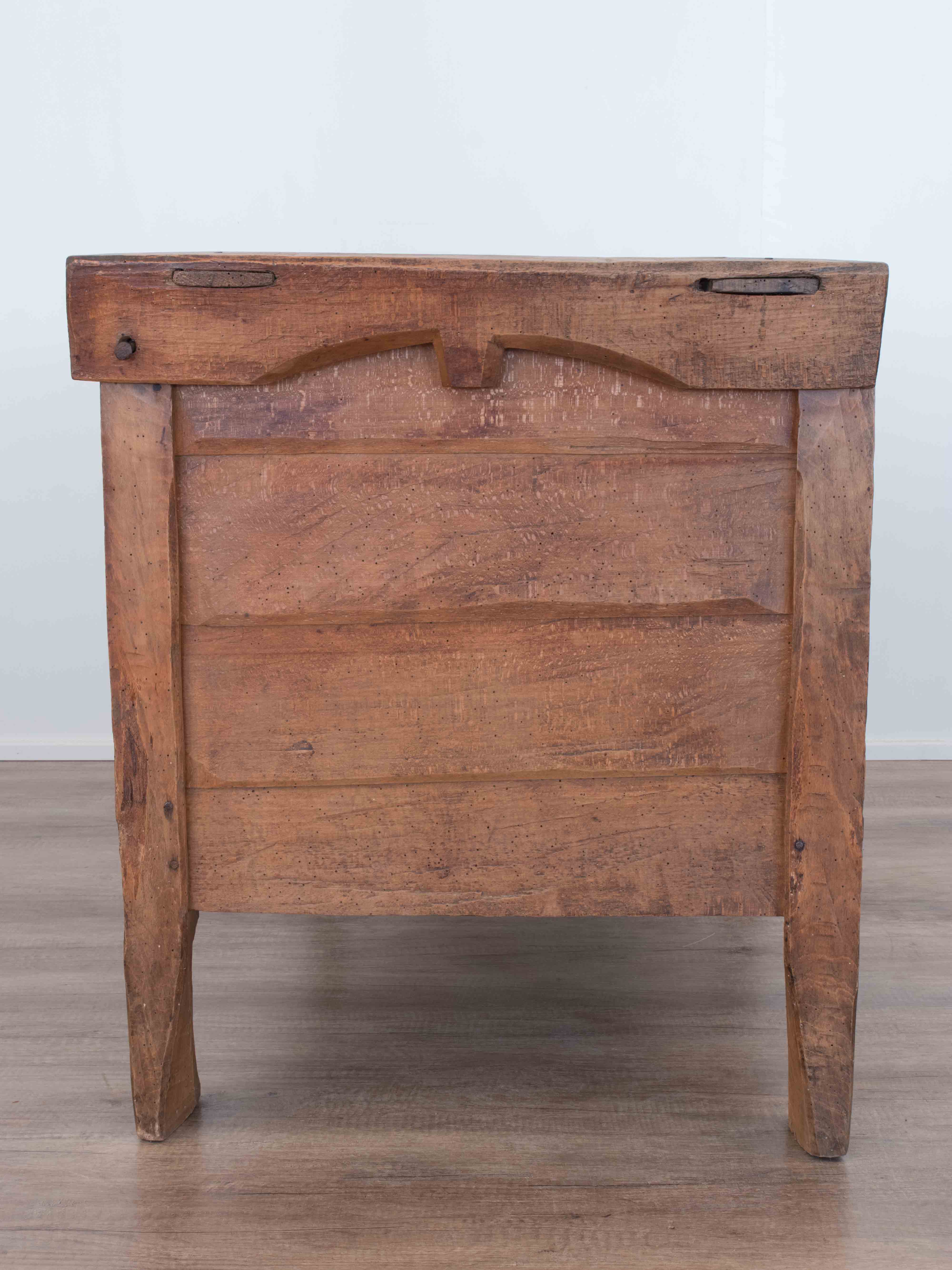 Antique Hand-Crafted Beech Trunk