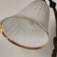 Bronze wall light with 2 lights and 2 granite glass tulips