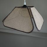 Vintage rattan blade suspension