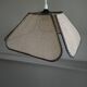 Vintage rattan blade pendant light