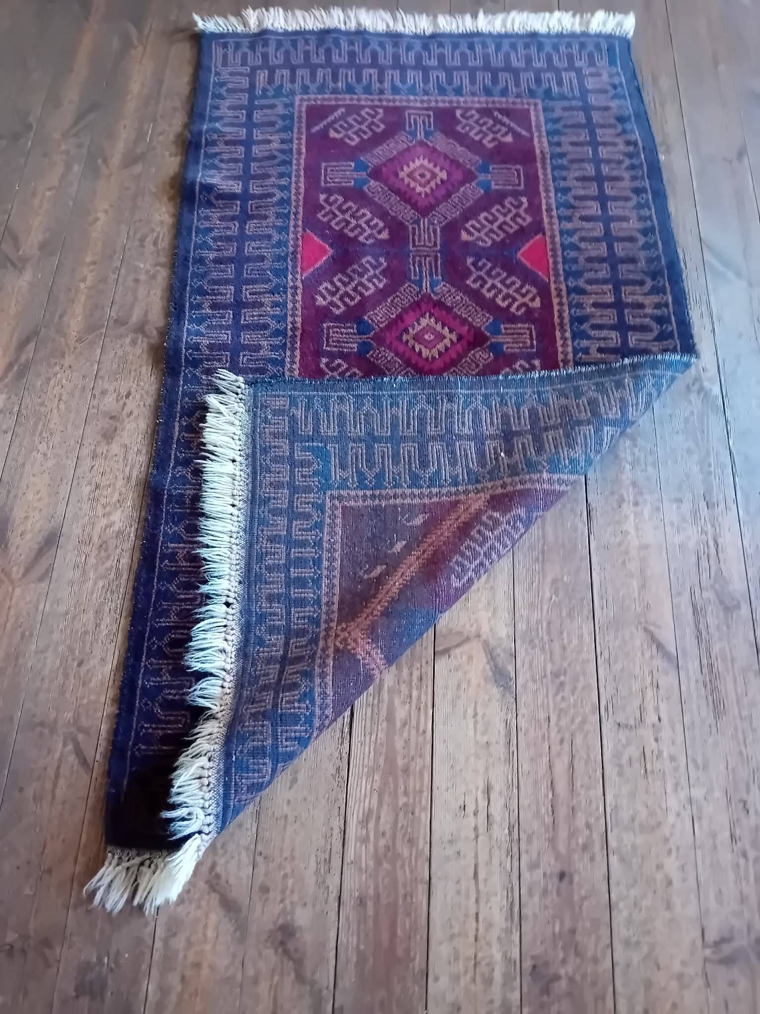 Handmade Afghan Belouch rug 155x90cm