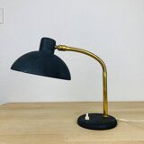 Vintage 50s brass and black lamp