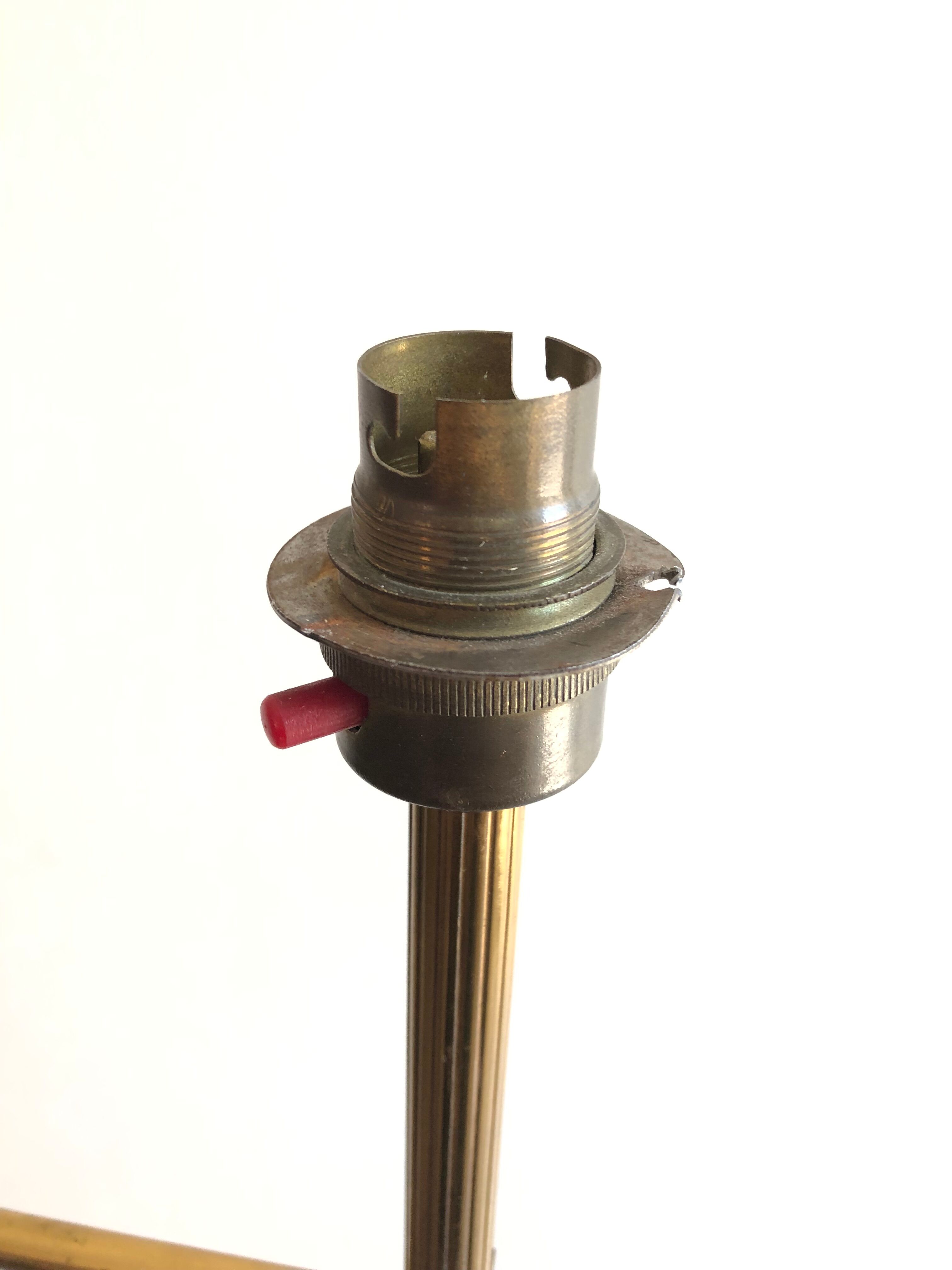 Vintage brass reading light