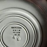 7 soup plates Hippolyte Boulenger-Creil-Montereau HBCM Model Narcisse Bleu