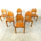 Rainer Daumiller pine wood dining chairs for Hirtshals Savvaerk set of 6, 1980s