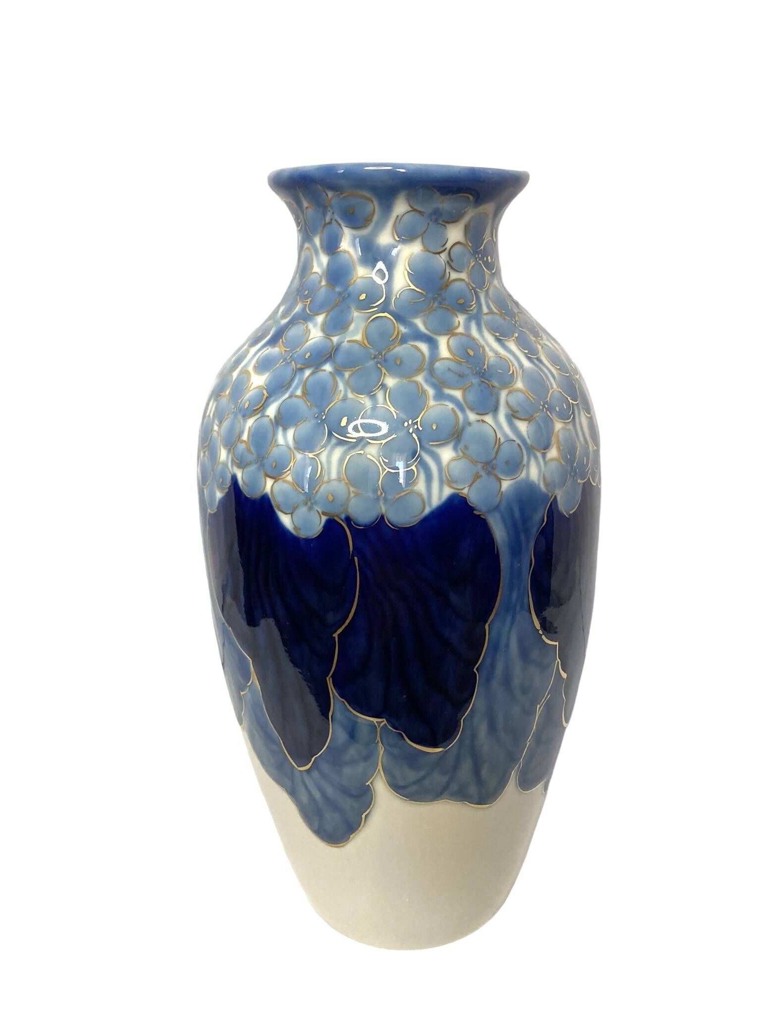 Tharaud, important Limoges Art Deco porcelain vase from the early 20th century