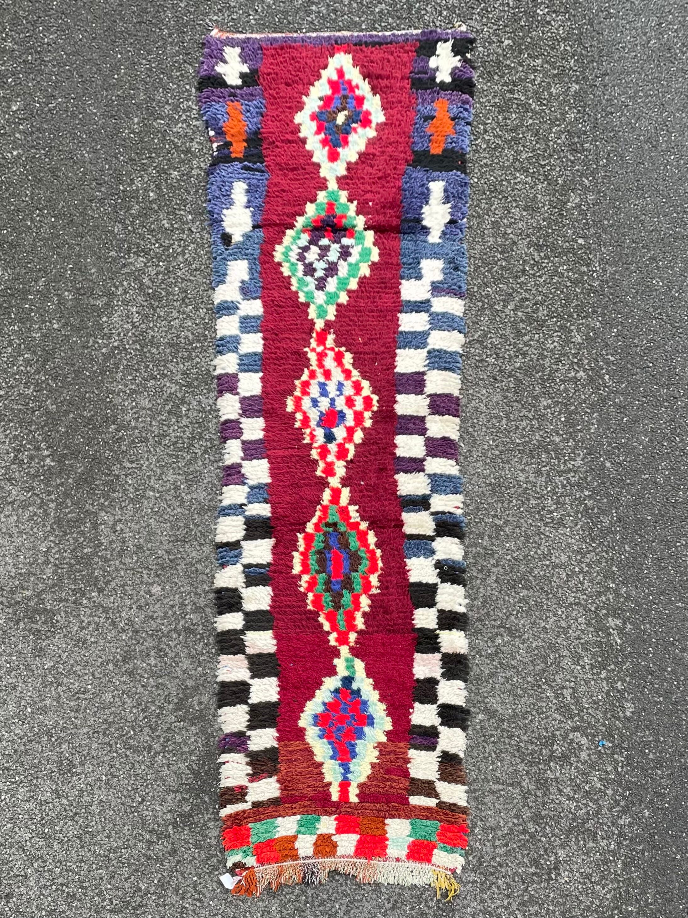 Berber carpet Azilal, 95 x 330 cm