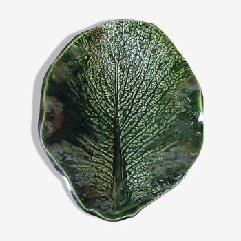 Ceramic dish cabbage leaf shape