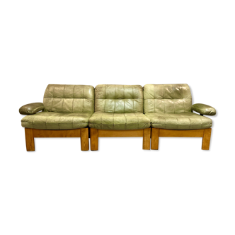Set 4 pieces modular leather design 1960