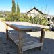Solid raw oak table/island type "butcher's block" 180x105