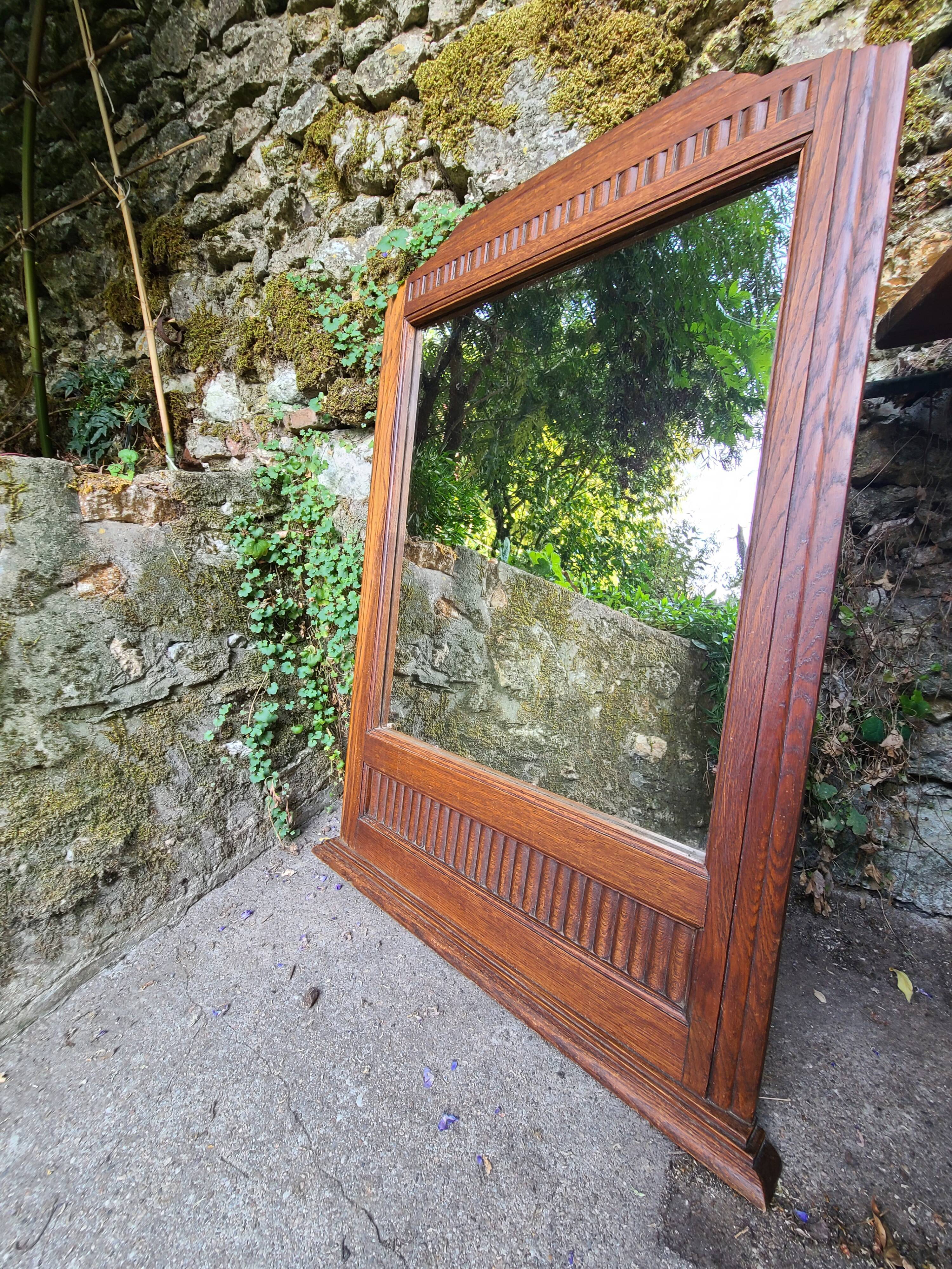 Art deco mirror trumeau old 1930