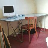 Design glass and metal table