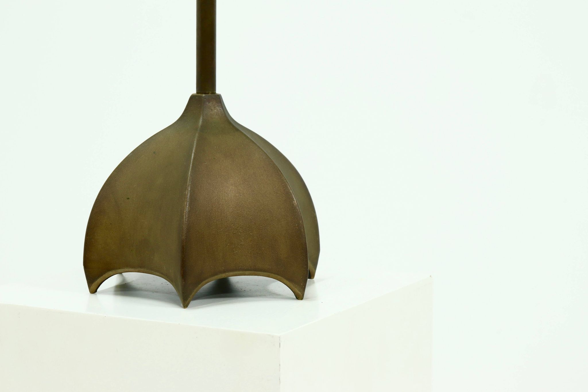 Bronze and Glass Side Table by Jan Des Bouvries for Quasar Holland 1990s