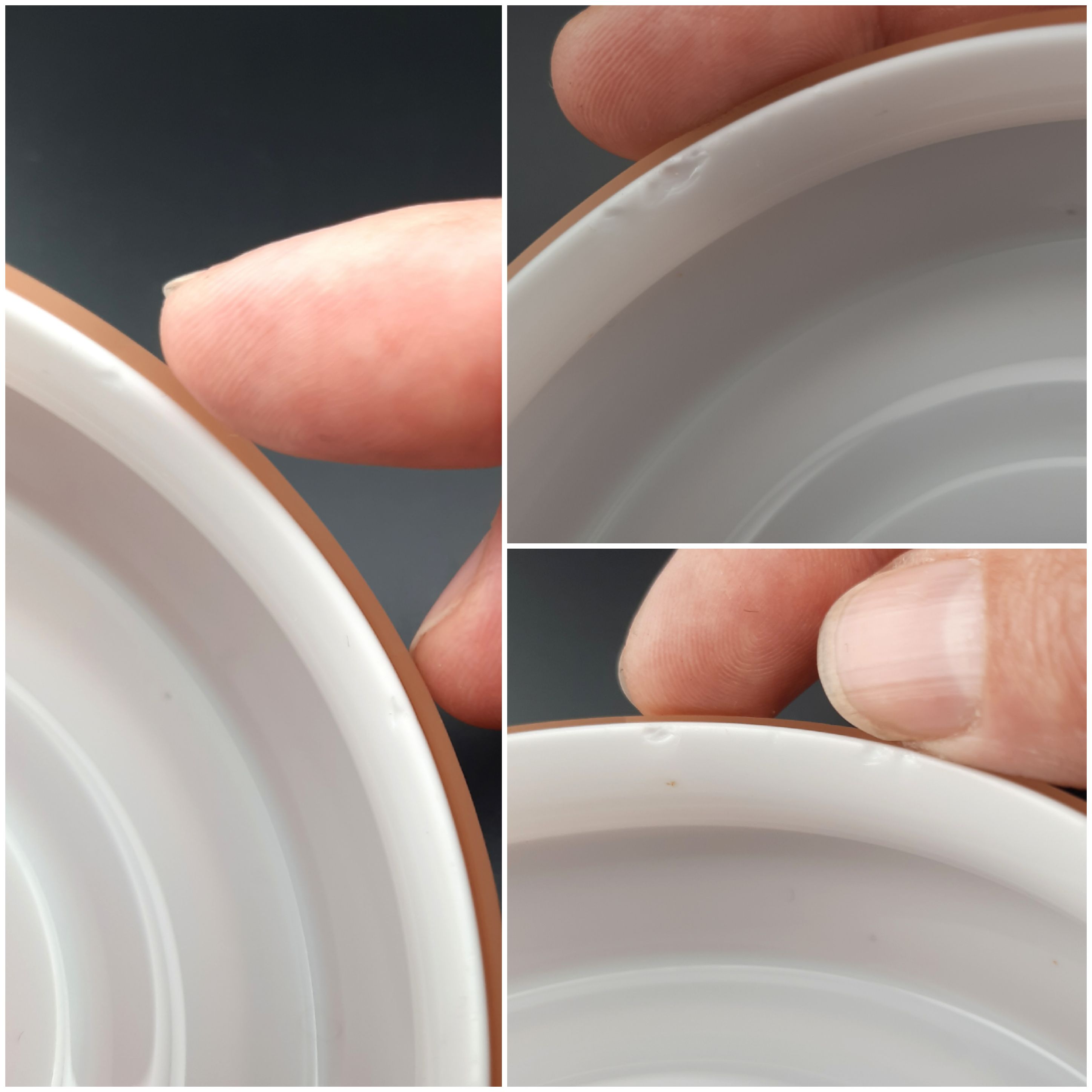 Pink glass vanity jar