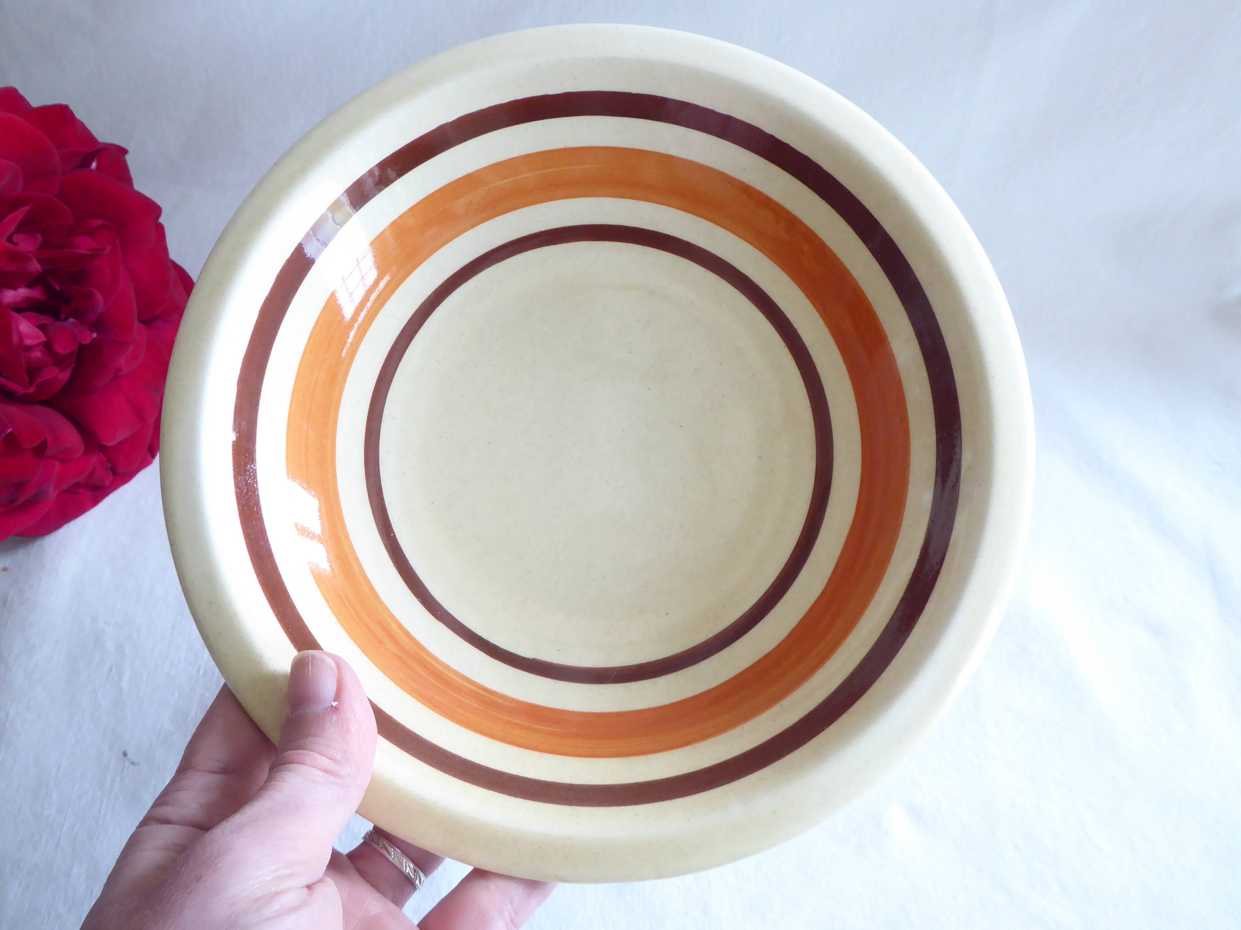 Set of 4 hollow earthenware plates