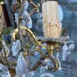 Chandelier cage bronze grapevines