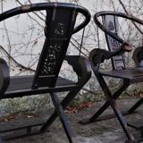 Folding Thrones, 1920s, Set of 2