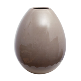 Beige ceramic vase egg shape
