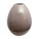 Beige ceramic vase egg shape