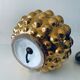 Lampe céramique bulles or