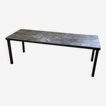 1950s slate coffee table