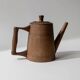 Vintage wooden pitcher from the 1960s, hand-carved.