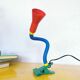 Lampe pince flexible multicolore postmoderne 1980