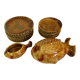 Fish service for 8 people, earthenware Sarreguemines.