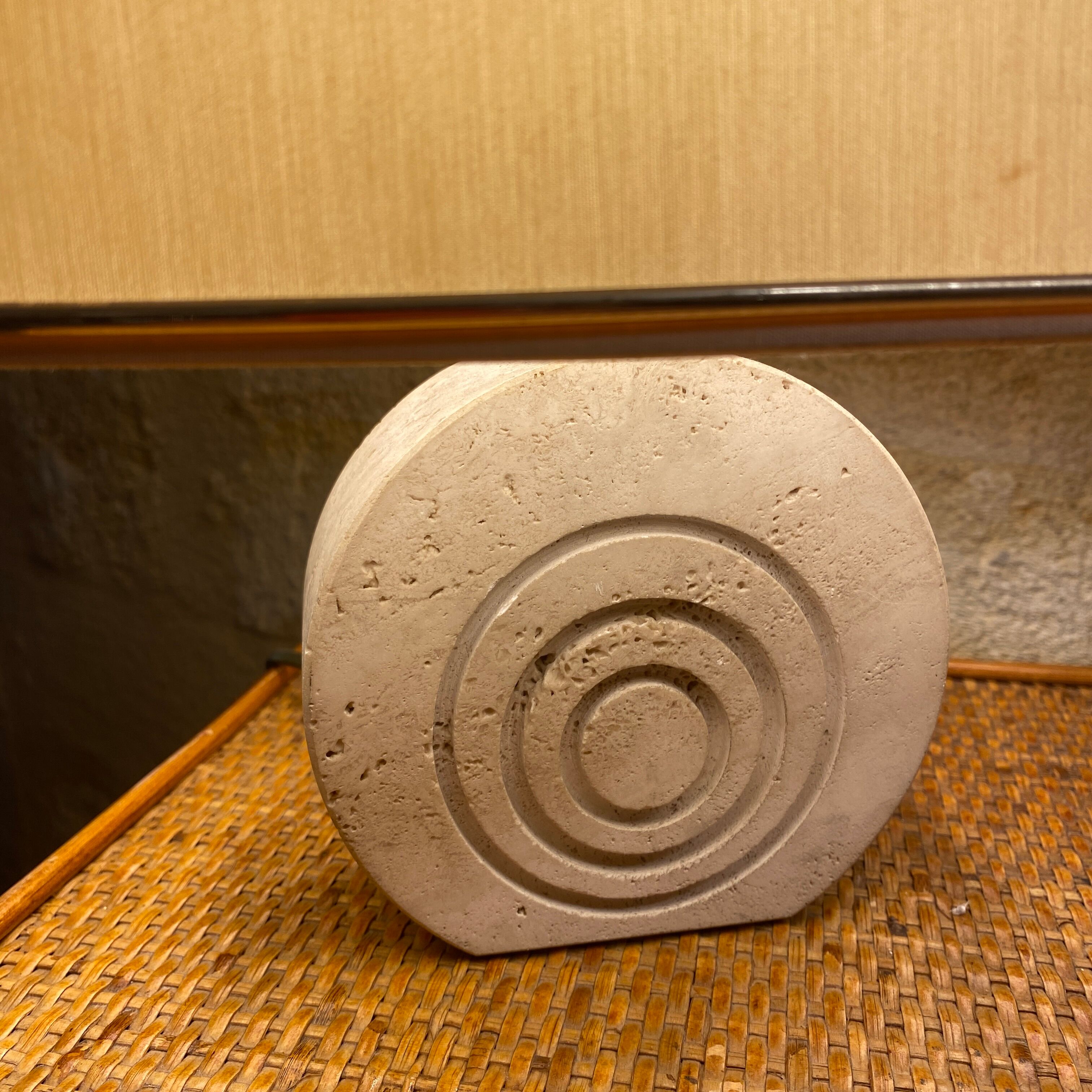 Foot table lamp Travertine