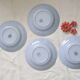 Set of 4 Moulin des Loups soup plates, vintage French, rustic
