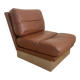 Vintage leather armchair Jacques Charpentier