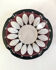 Val Saint Lambert aubergine cut crystal ashtray