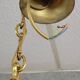 Lustre Style Empire en bronze a patine dorée