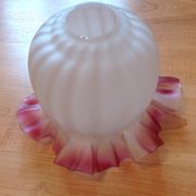 Baladeuse cloche en verre opaque vintage années 60-70