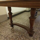 Oak dining table with extensions