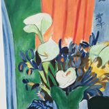 Canvas bouquet of flowers