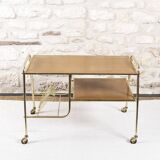 Vintage vinyl holder trolley