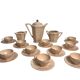 Art Deco, Digoin Sarreguemines pink coffee service circa 1930