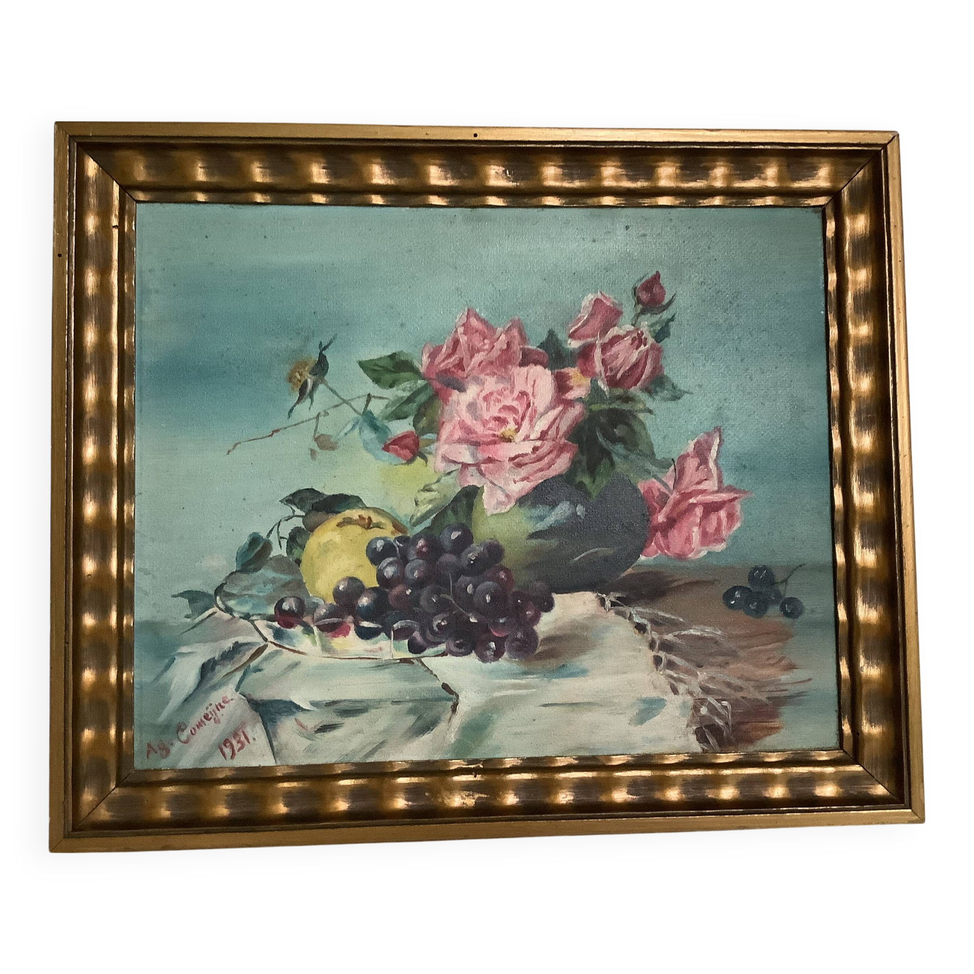 Still life oil painting