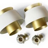 Pair of ceiling lamps "Tivoli" by Jørn Utzon for Nordisk Solar Compagni. Denmark 1970s