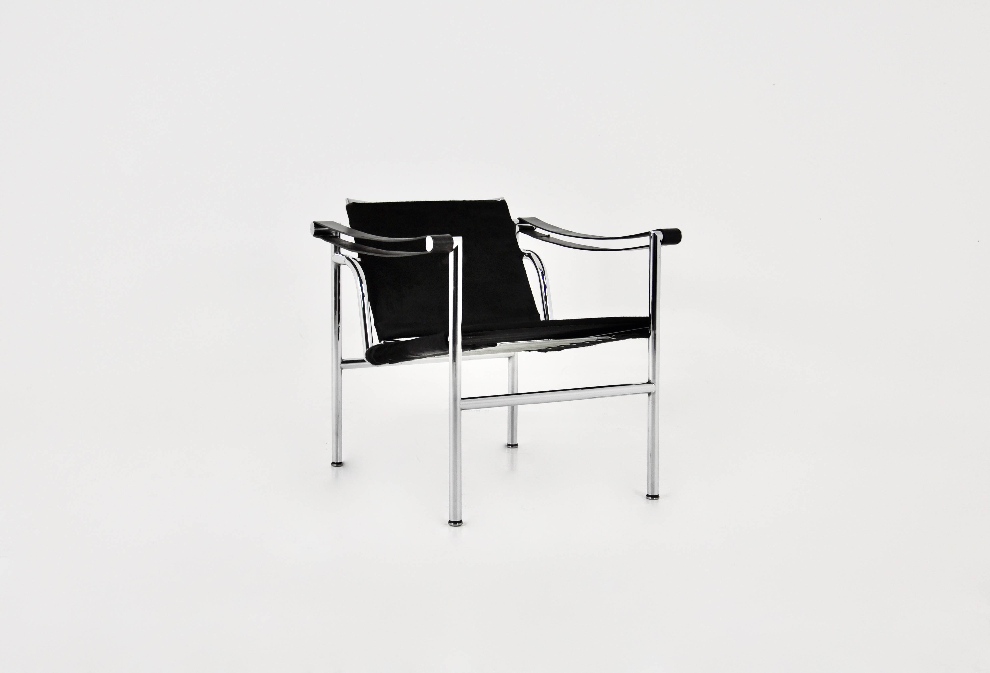 LC1 cowhide armchairs by Le Corbusier for Cassina, 1970S