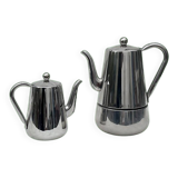 Italian coffee maker & stainless steel jug Stella - Arianna Collection